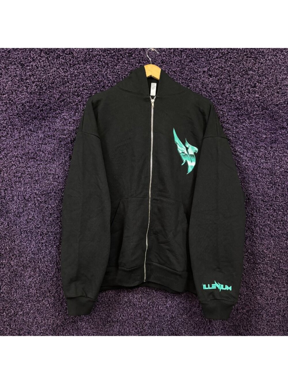 Illenium Phoenix Logo Zip-Up Hoodie Size Extra Large